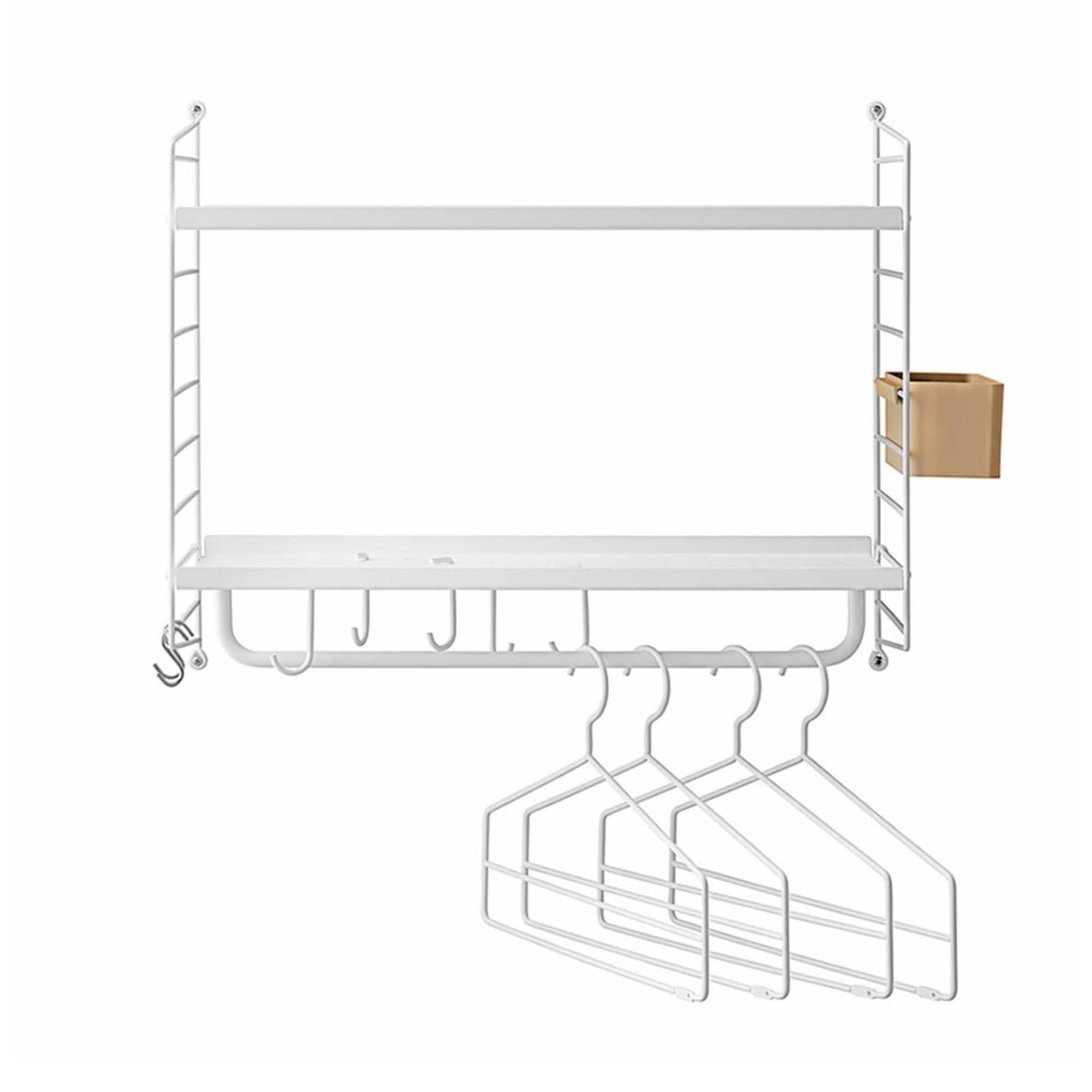 String Hallway wall shelf, White