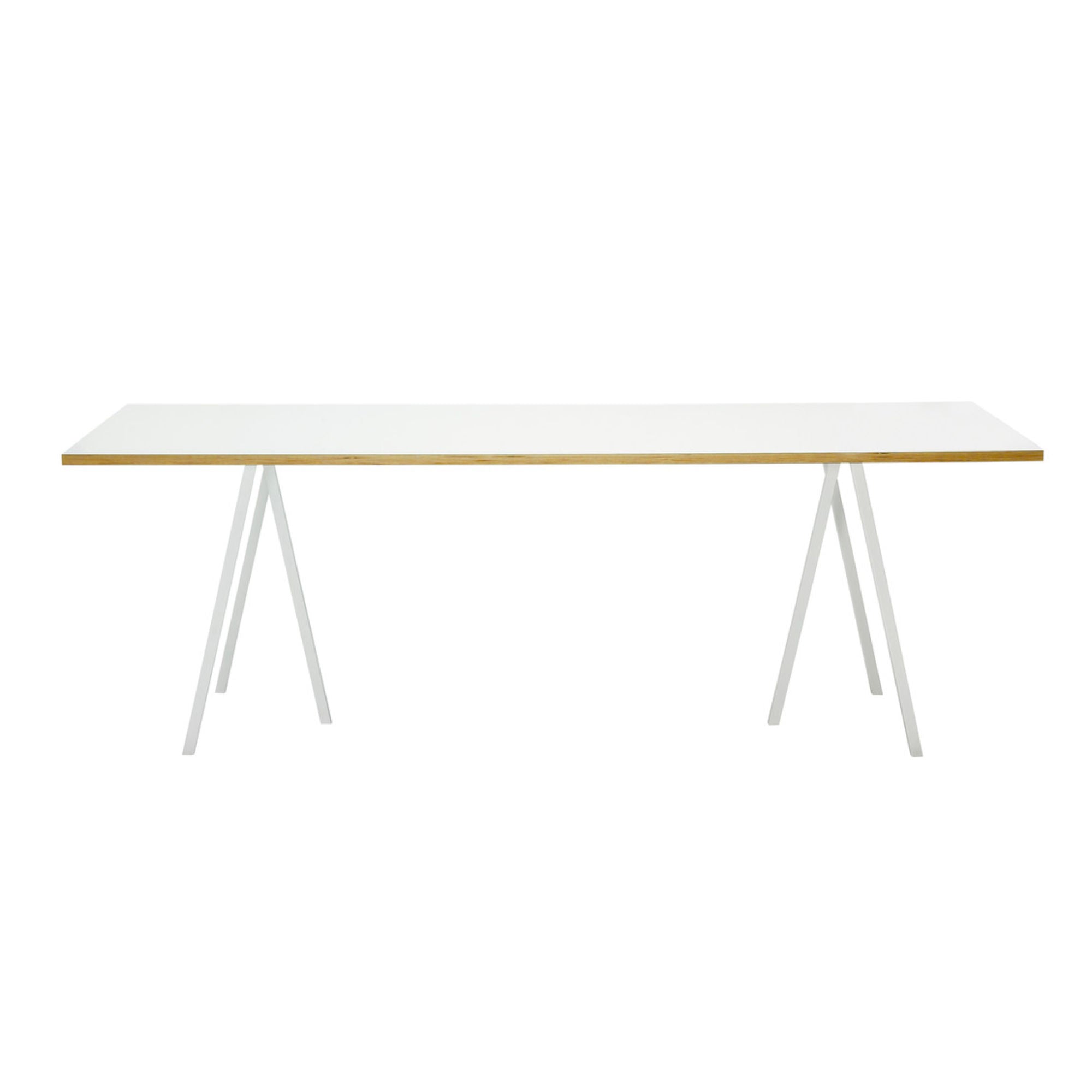 Loop Stand Rectangular Table L200 x W92.5 , White