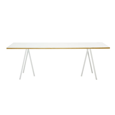 Loop Stand Rectangular Table L200 x W92.5 , White