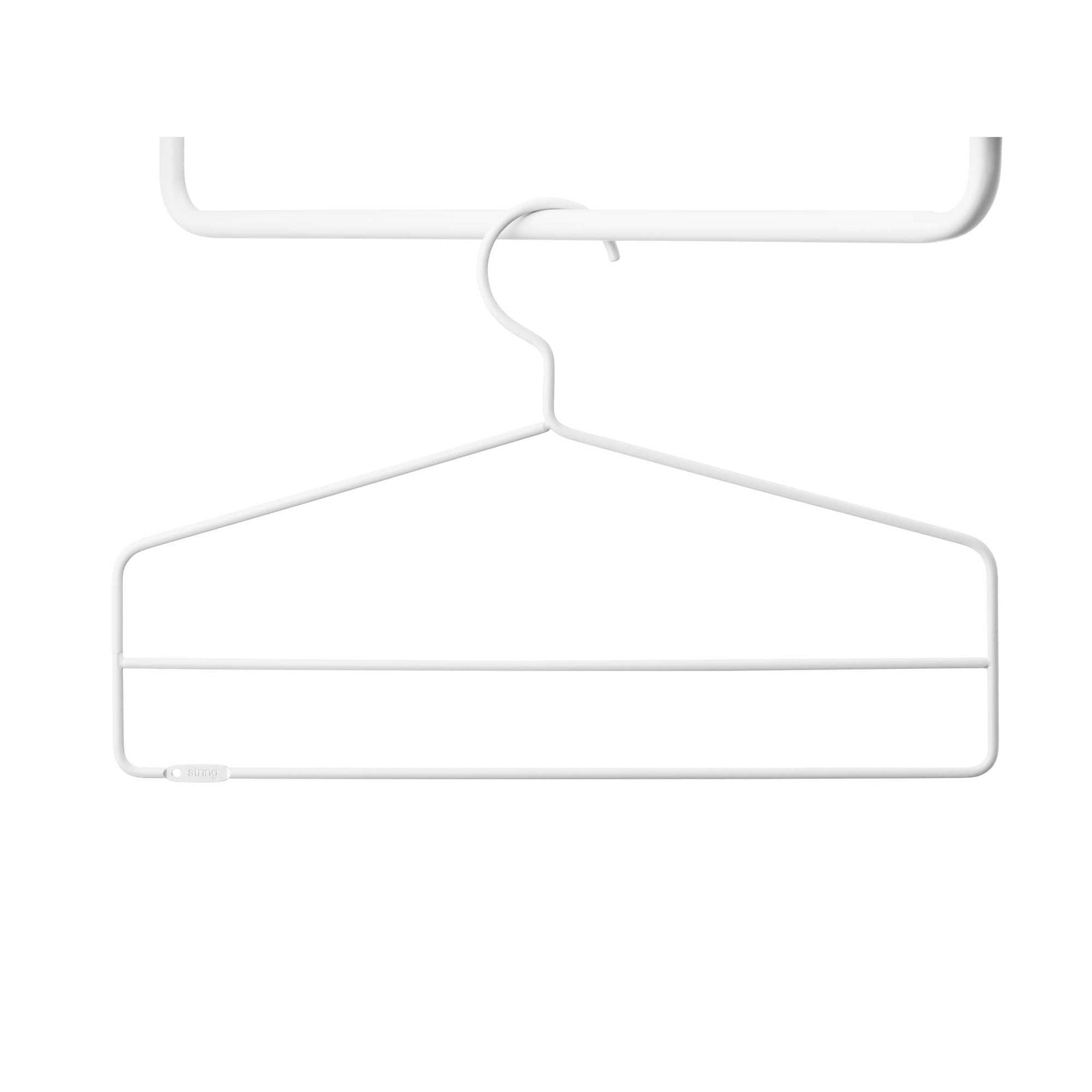 String Coat hanger, white (set of 4)