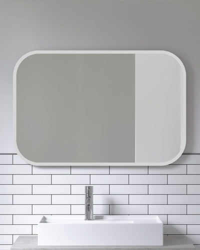 Umbra Hub rectangle mirror, white (60x90 cm)