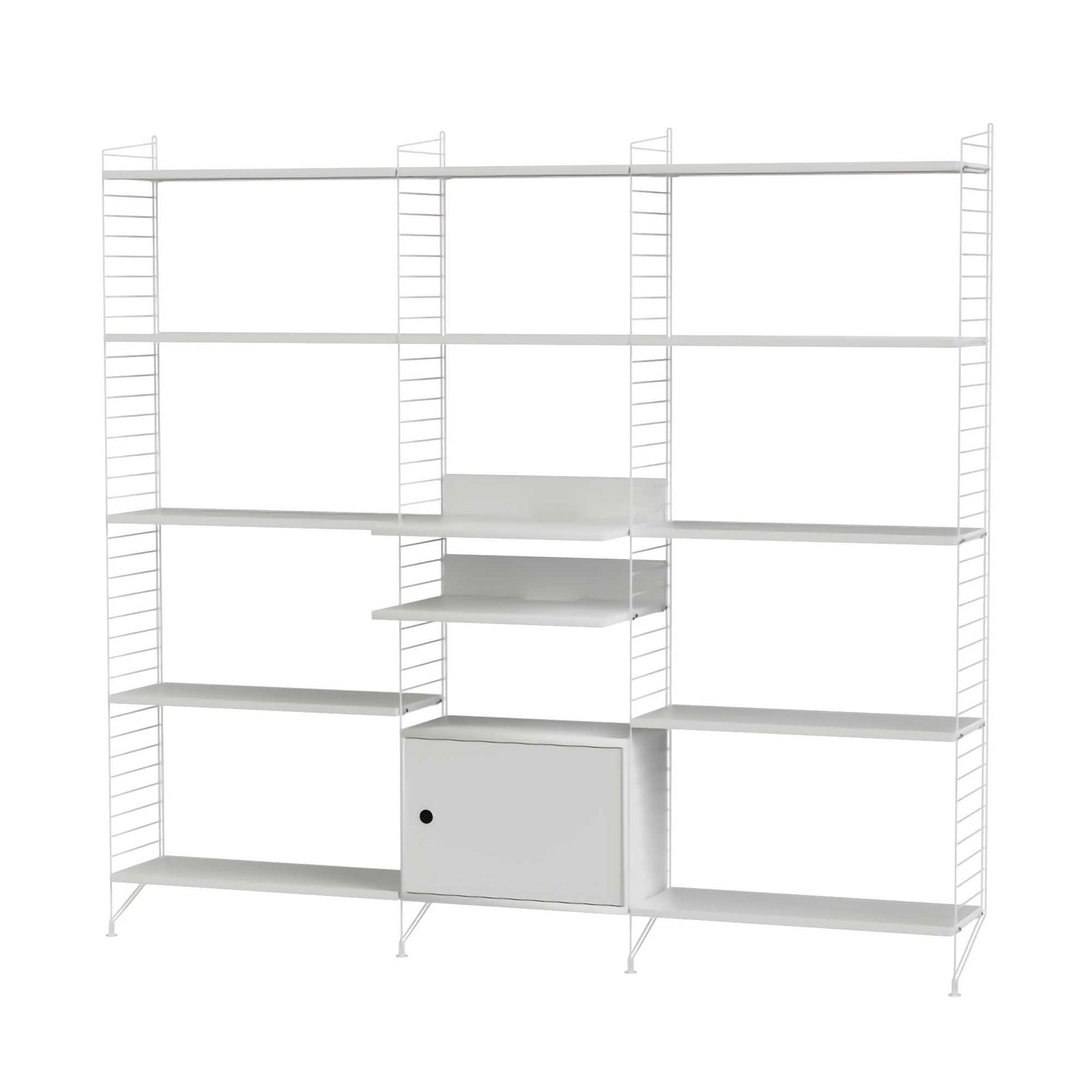 String Shelving Living room Q, white/white