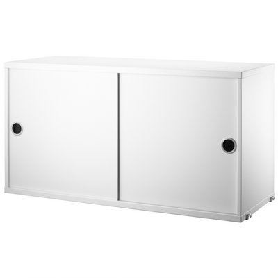 String Cabinet with Sliding Doors (W78xD30xH42cm)