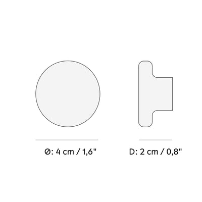 refurbished | Audo Copenhagen Knobs Hook Set of 2, white