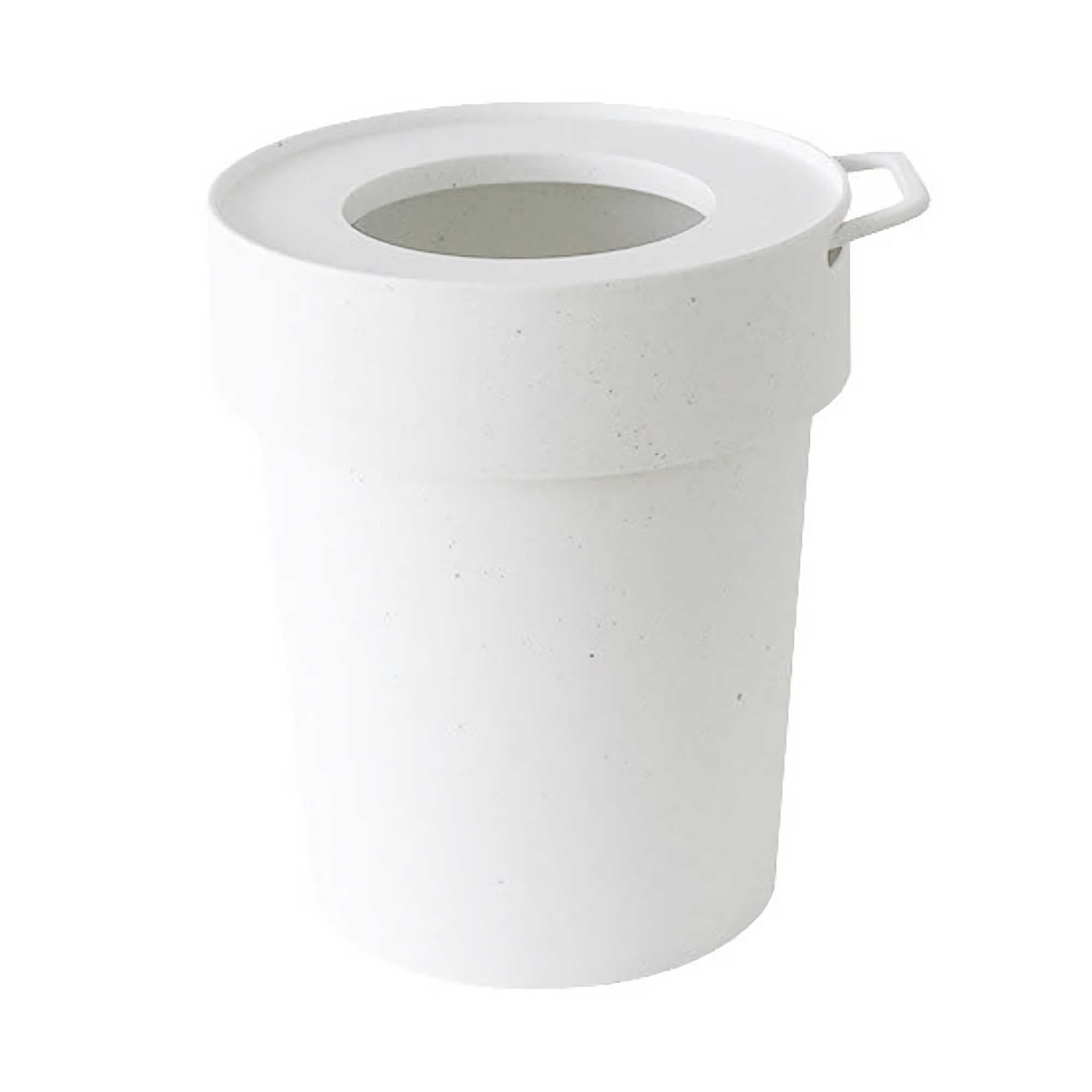 Hachiman Tap trash bin with lid large, white (10 L)