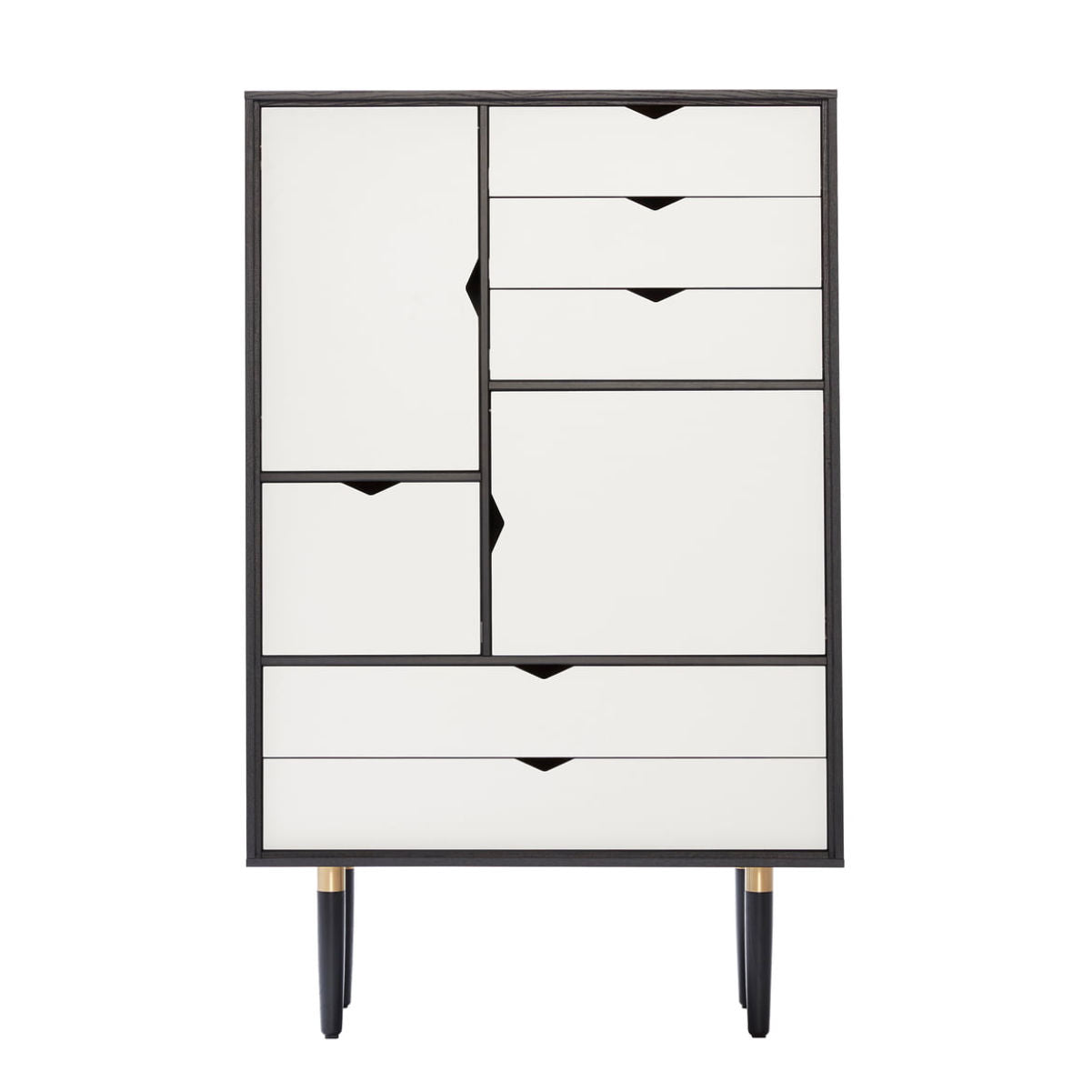 Andersen S5 storage unit, black lacquered oak