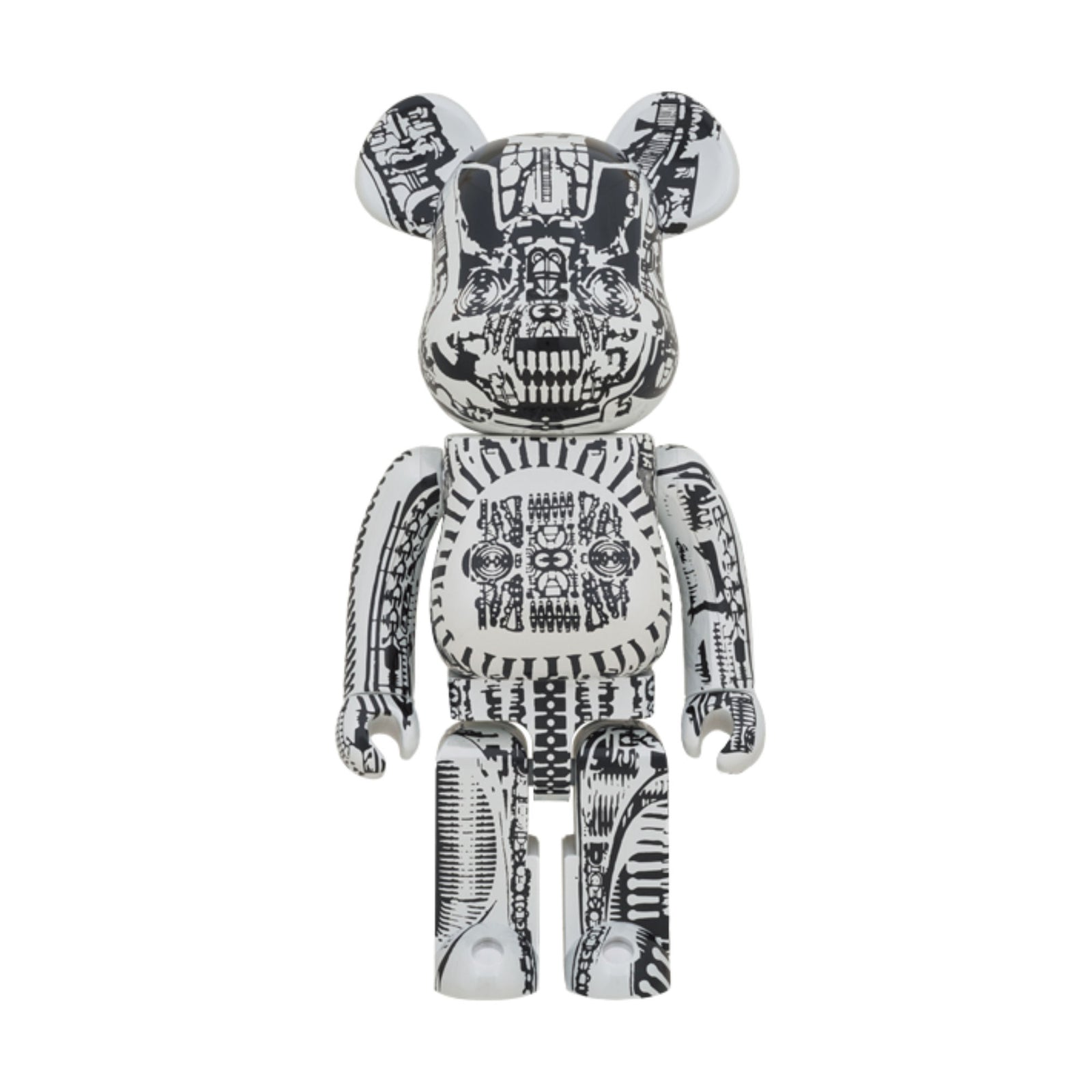 BE@RBRICK H.R.Giger White Chrome Ver. 1000%