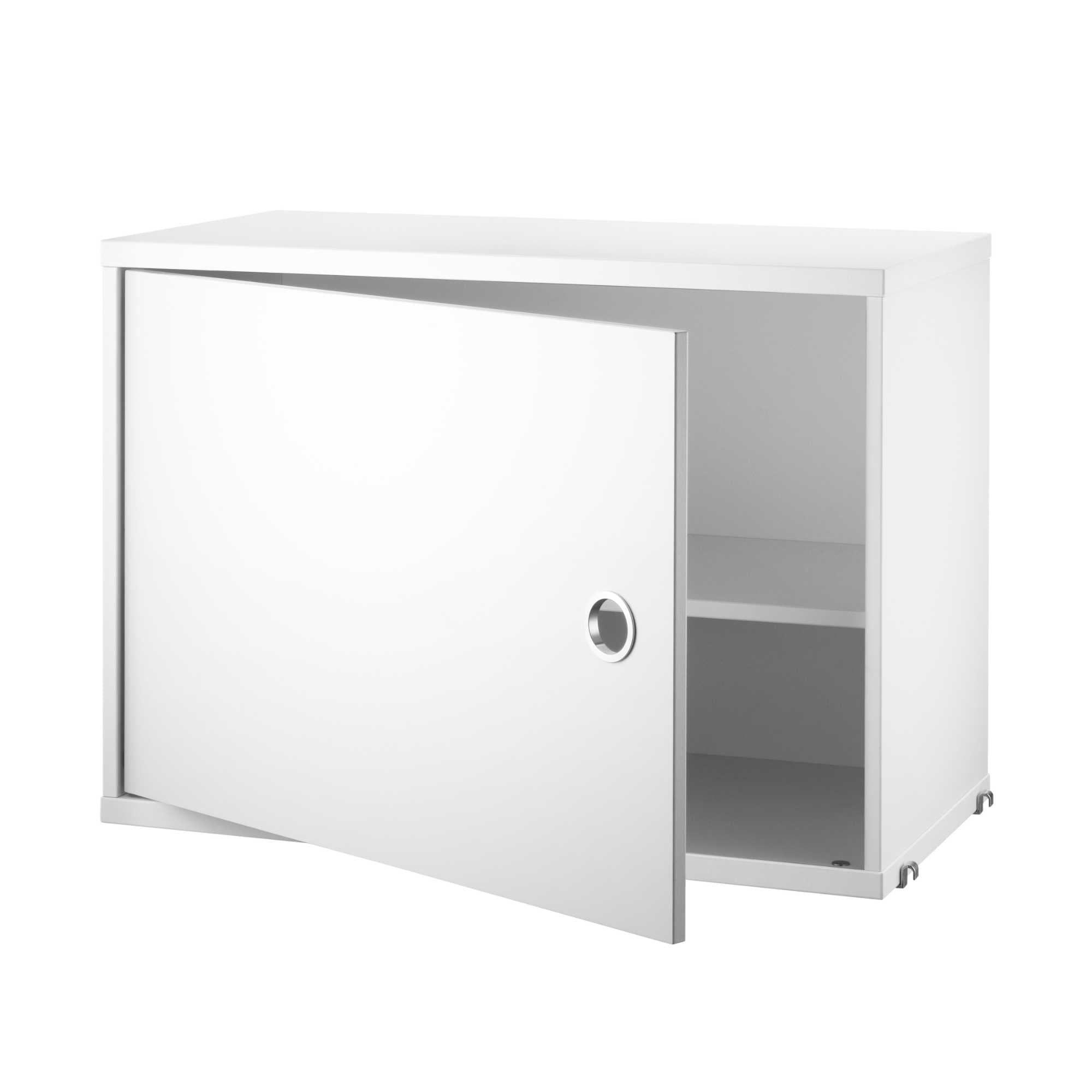 String Cabinet with swing door w58 x d30 x h42 cm, white