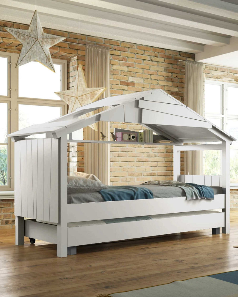 Mathy By Bols STAR Treehouse pull-out bed, pearl grey