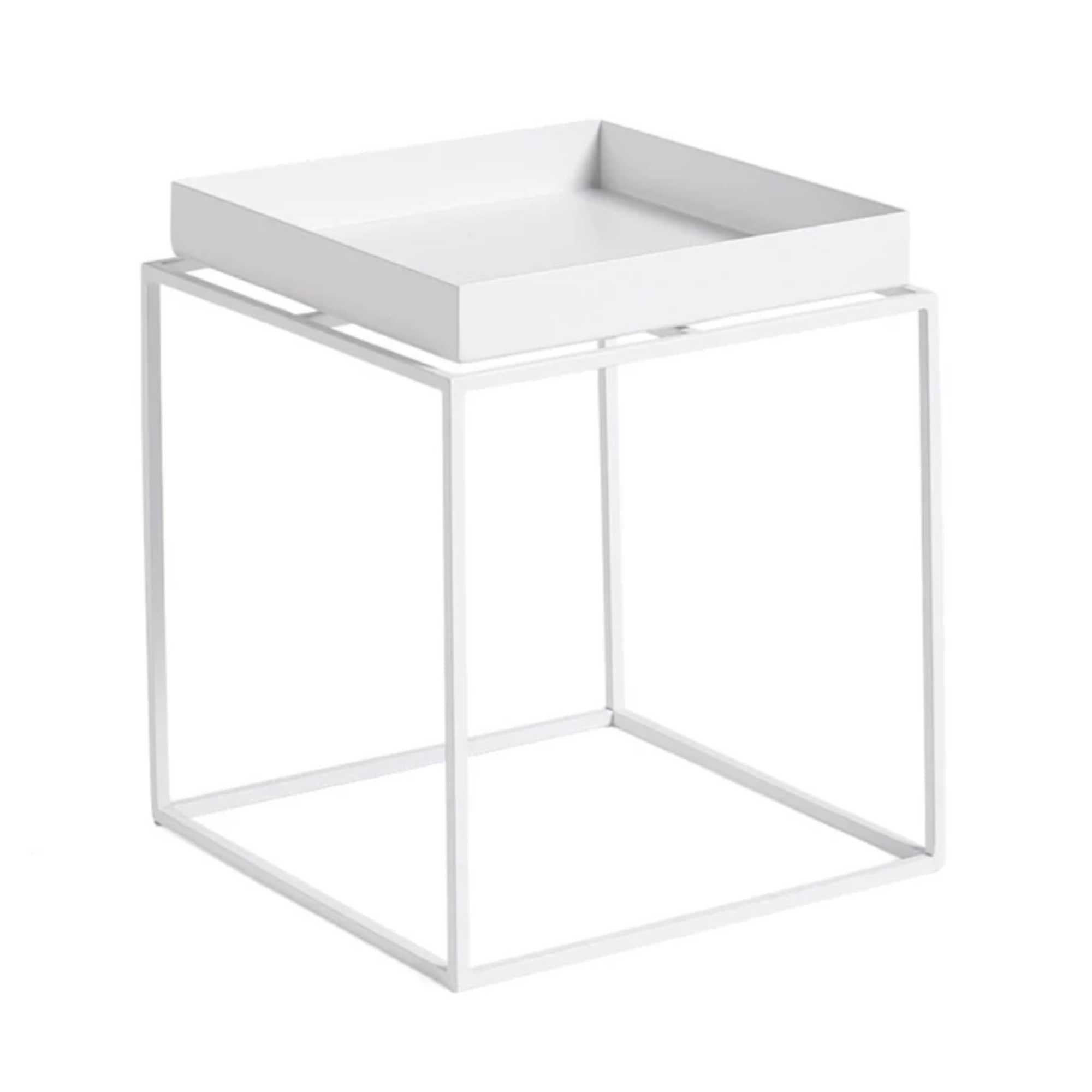 Hay Tray side table M, white (40x40 cm)