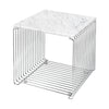 Montana Panton Wire modular side table, chrome - marble top