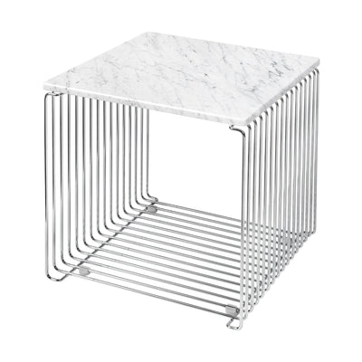 Montana Panton Wire modular side table, chrome - marble top