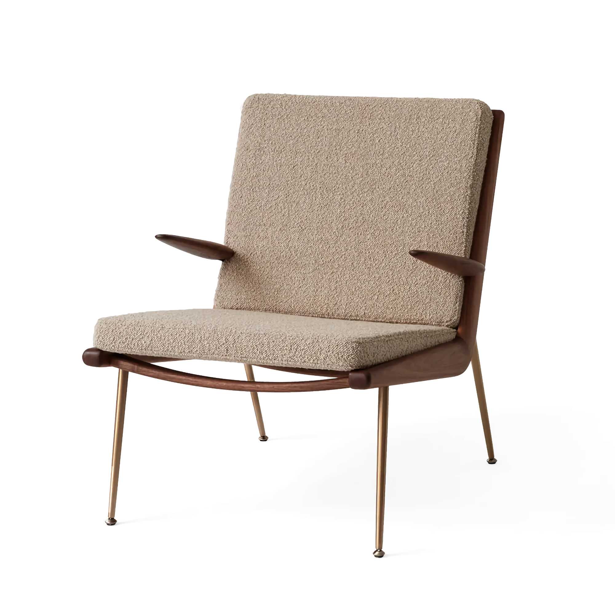 &Tradition HM2 Boomerang Lounge Chair, Karakorum 003-Oiled Walnut