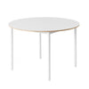 Muuto Base round table, white laminate/plywood/white (Ø110 cm)