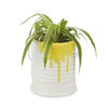 Balvi Painty ceramic flower pot, yellow