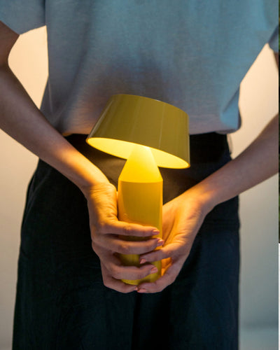 Marset Bicoca rechargeable lamp, yellow