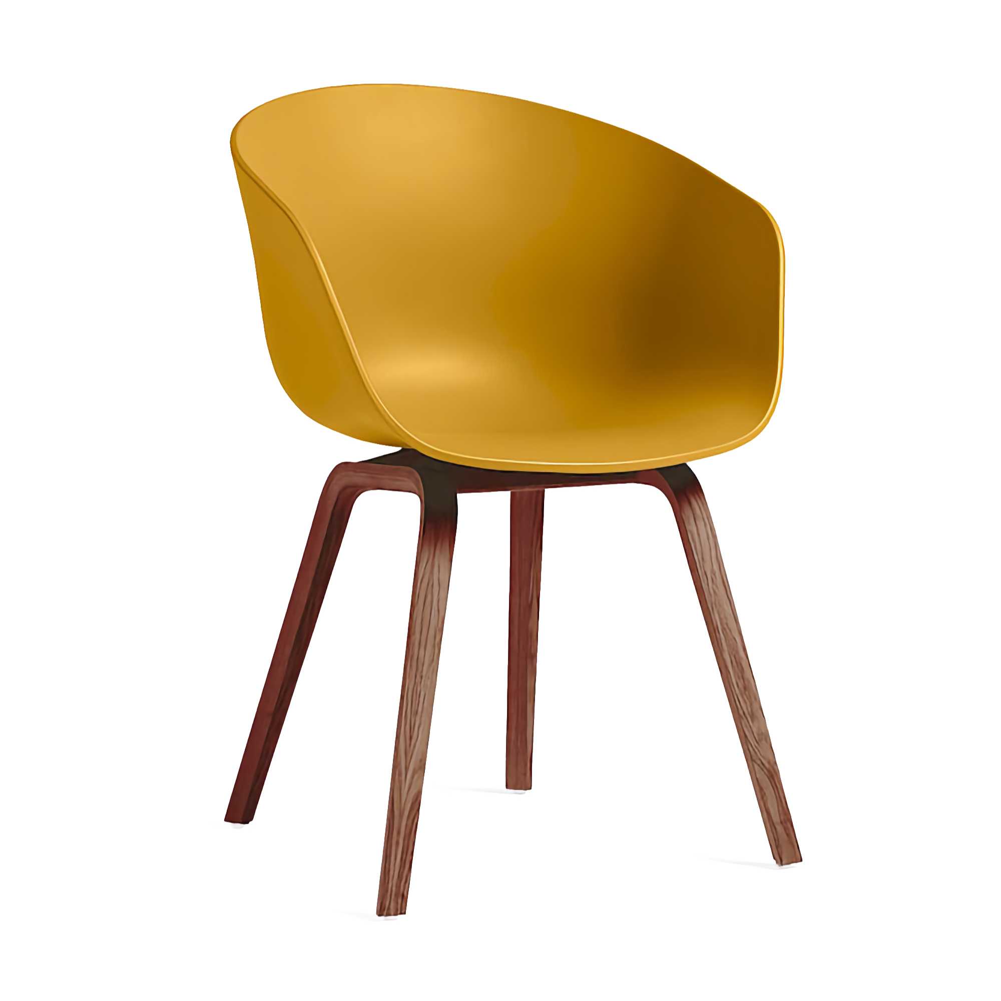 Hay About A Chair AAC 22, mustard/walnut lacquered