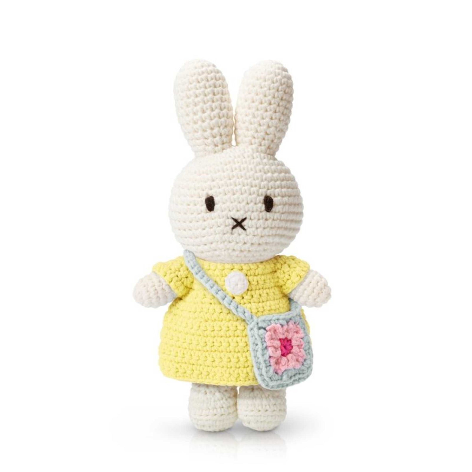Just Dutch Miffy crochet, yellow dress/flower bag