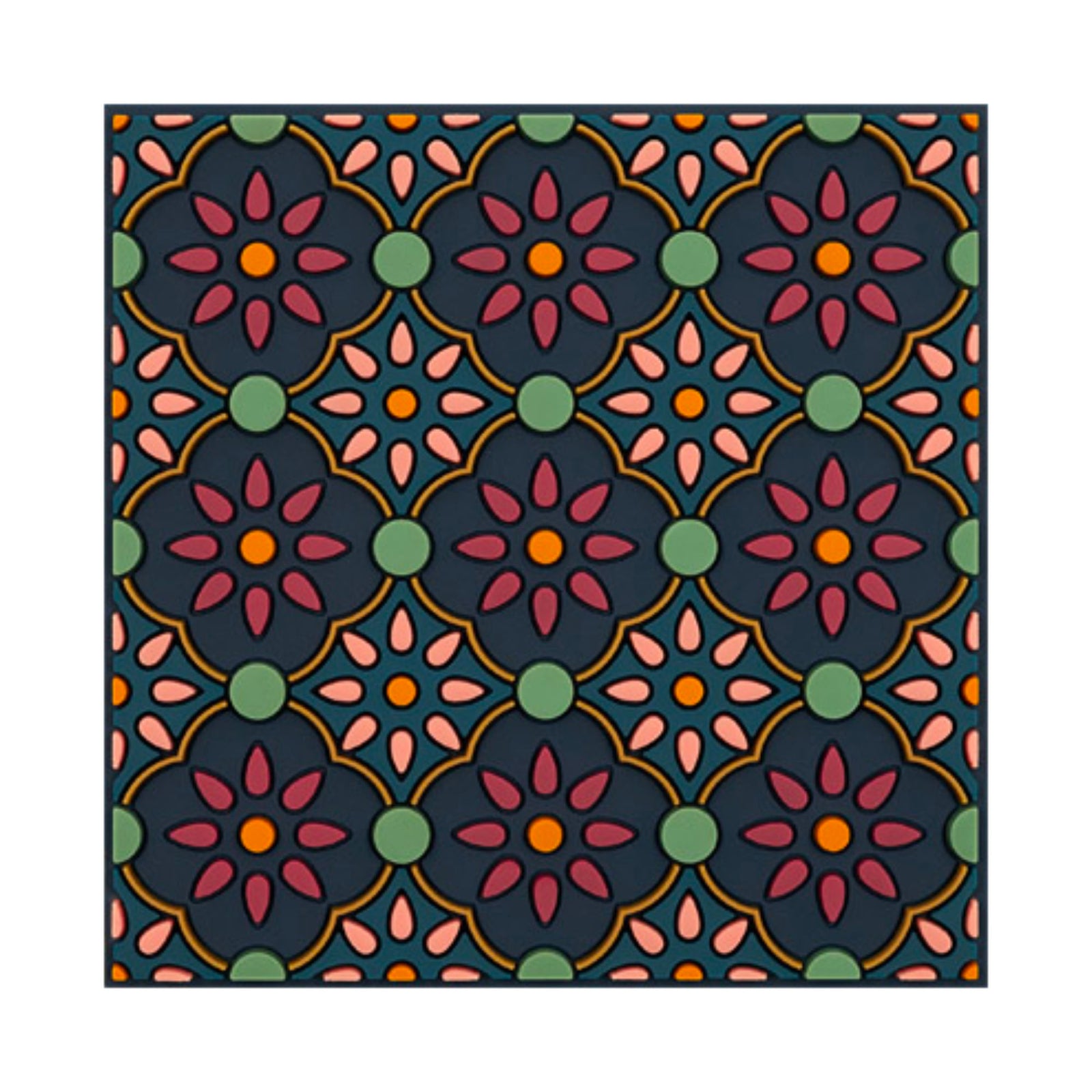 Images d'Orient Silicone Coaster, zahra pink (9x9 cm)